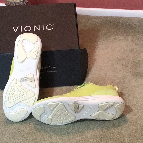 New with box Vionic lace up sneakers with zipper. Color is called Matcha. - Picture 3 of 5